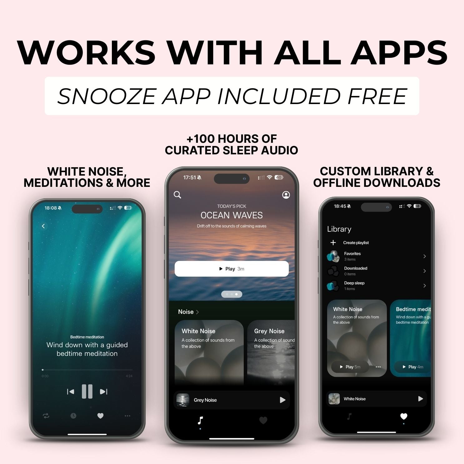 Snoozeband™ Silk - Sleep Mask with Headphones