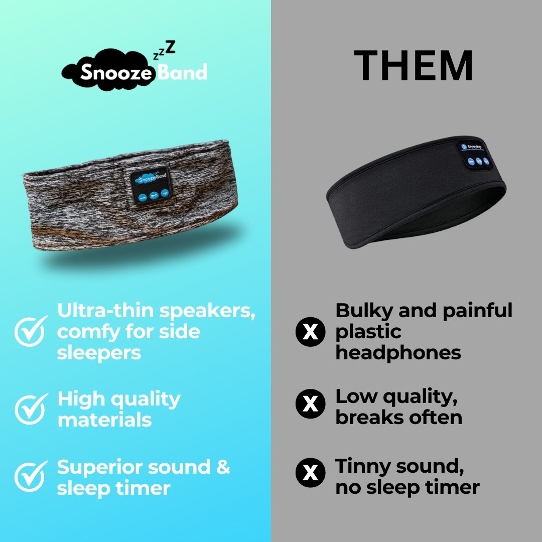 SnoozeBand™ - Bluetooth Sleep Headphones - Snooze Band