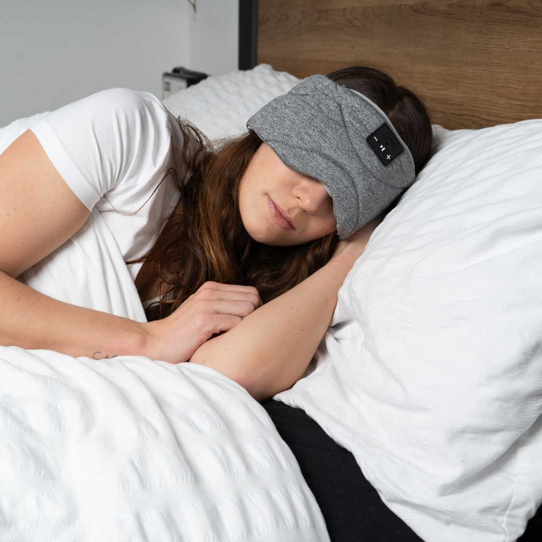 SnoozeBand™ Deluxe - Sleep Mask Headphones - Snooze Band