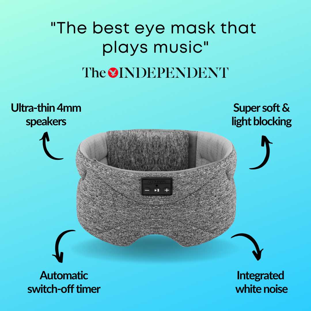 SnoozeBand™ Deluxe - Sleep Mask Headphones - Snooze Band