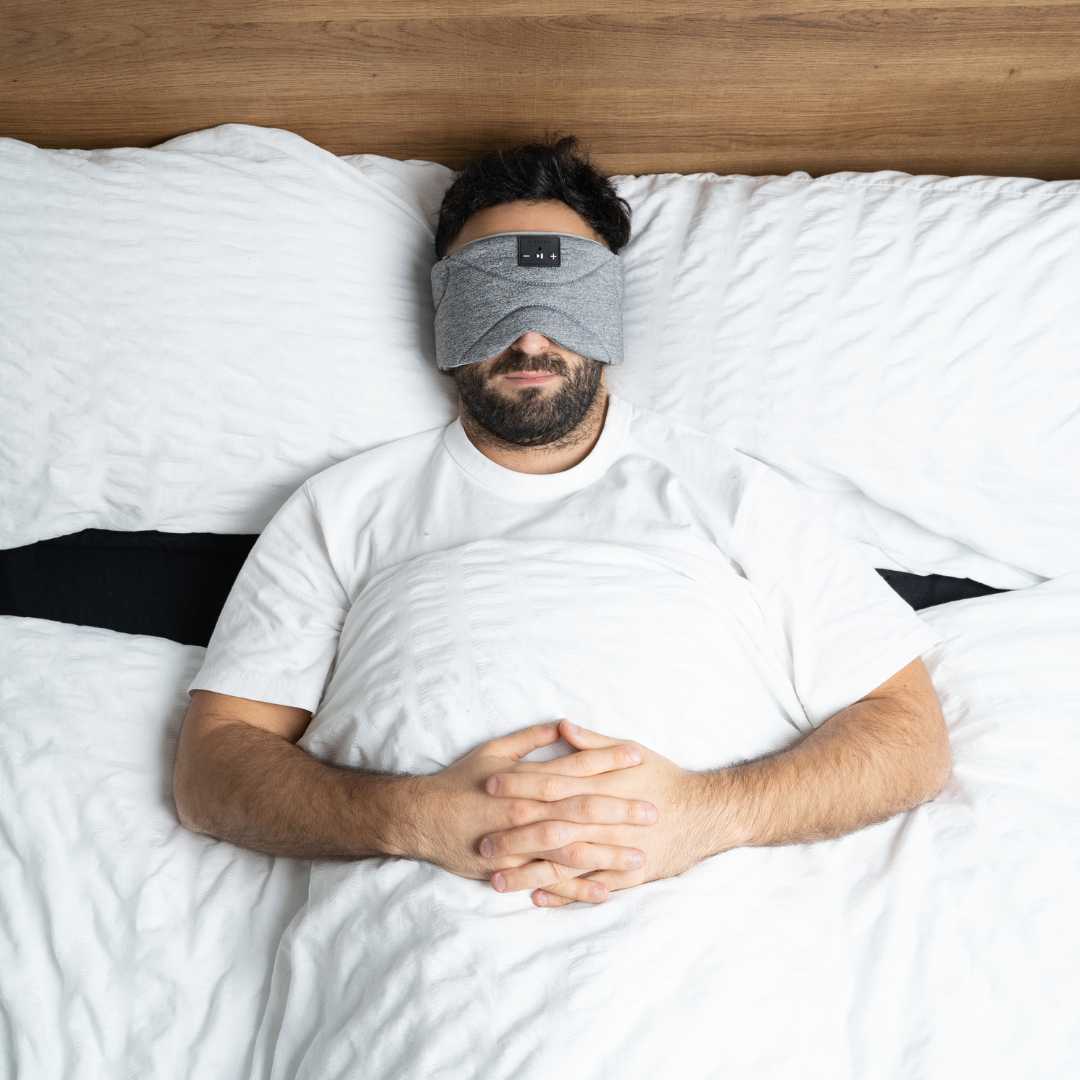 SnoozeBand™ Deluxe - Sleep Mask Headphones - Snooze Band