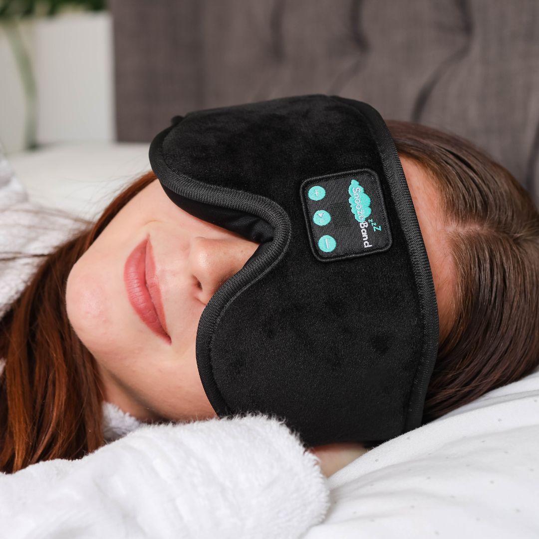 SnoozeBand™ Pro 2.0 - Bluetooth Sleep Mask – Snooze Band